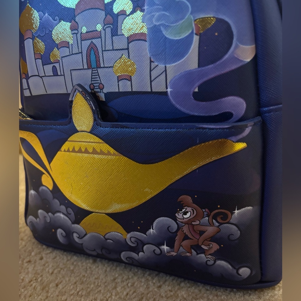 Disney Loungefly Princess Jasmine Aladdin Palace Mini Backpack - Picture 2 of 11